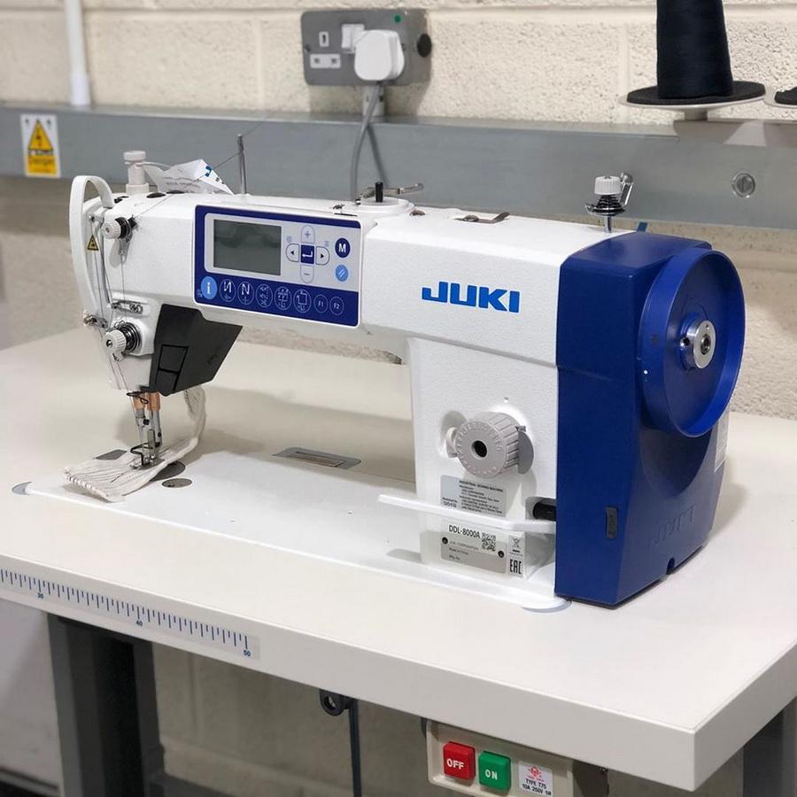 JUKI DDL - 8000AS - MS - Direct - drive, High - speed, 1 - needle,Lockstitch Machine with Automatic Thread Trimmer & Auto - Lifter & Assembled Table - Sewingmachinesplus.com