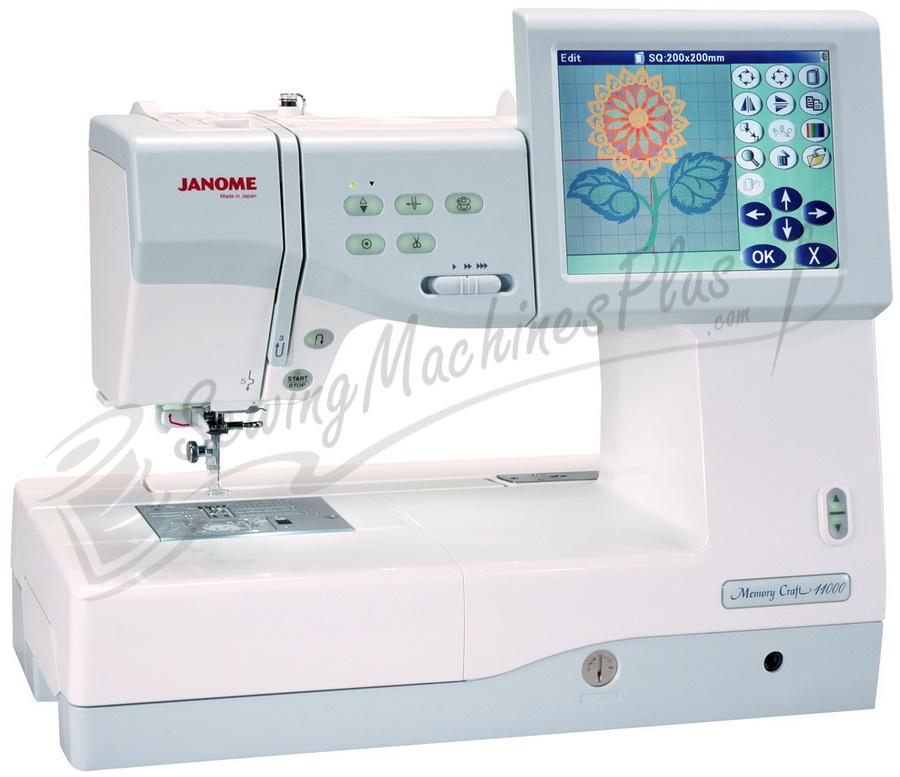 Janome Upgraded Memory Craft 11000 Embroidery & Sewing Machine
