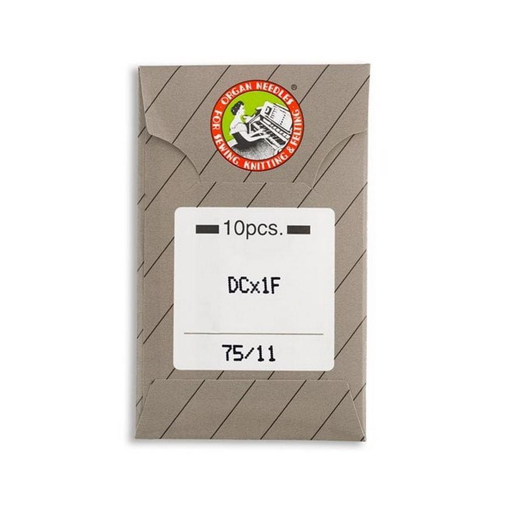 Organ Regular Point Flat Shank Industrial Machine Needles - Size 75/11 - DCx1F - 10/Pack - Sewingmachinesplus.com