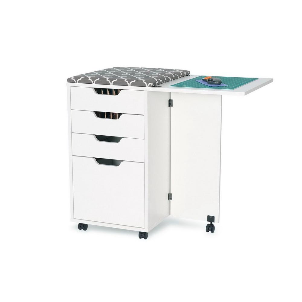 Kangaroo Sewing Furniture Bandicoot 2 Cabinet White Ash b8211 Studio Set With Kiwi Storage Cabinet - Sewingmachinesplus.com