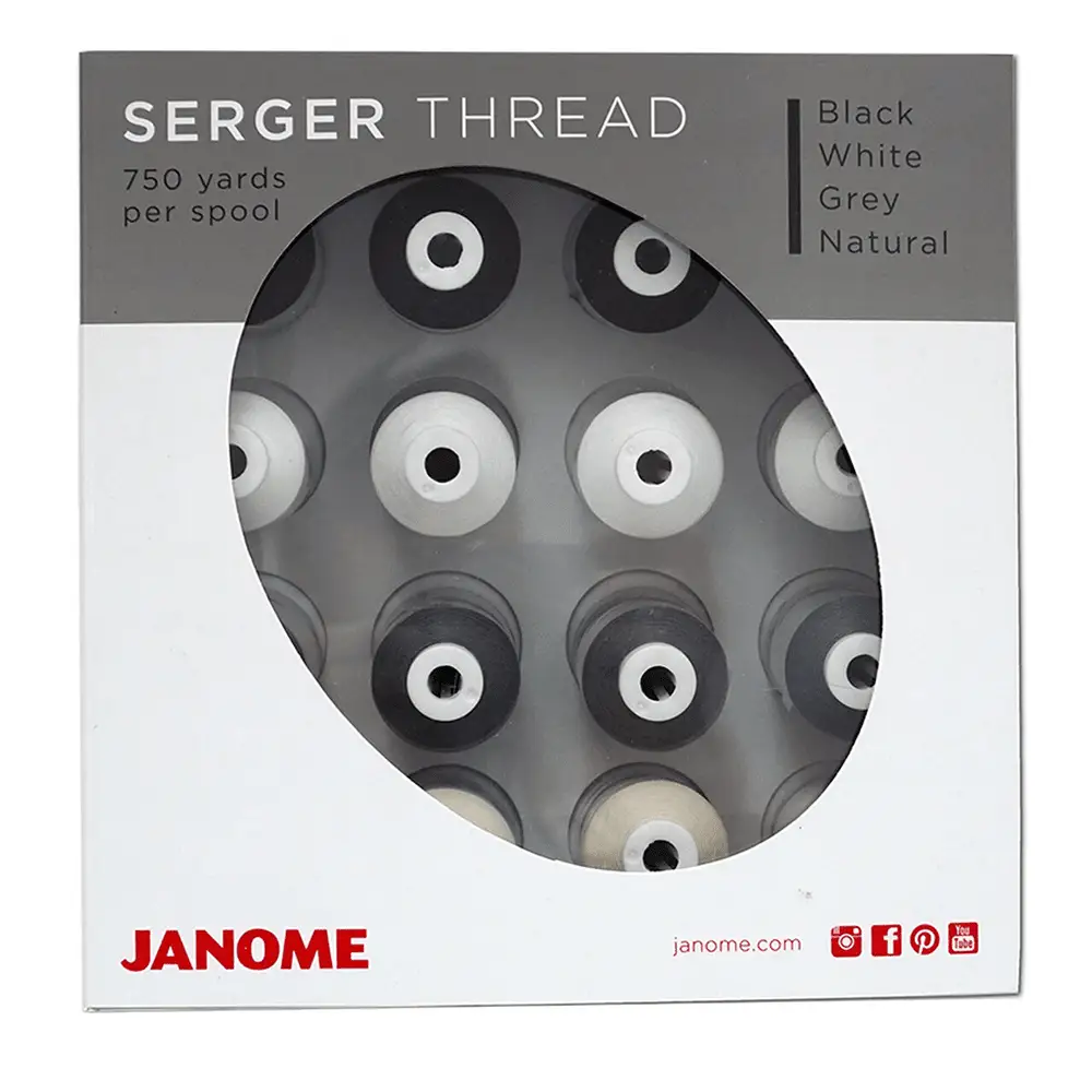 Janome Serger Thread Kit – 16 PK (SERGERTHDKIT - Sewingmachinesplus.com