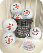 Embroidery Garden Snowman Snowballs Set - Sewingmachinesplus.com