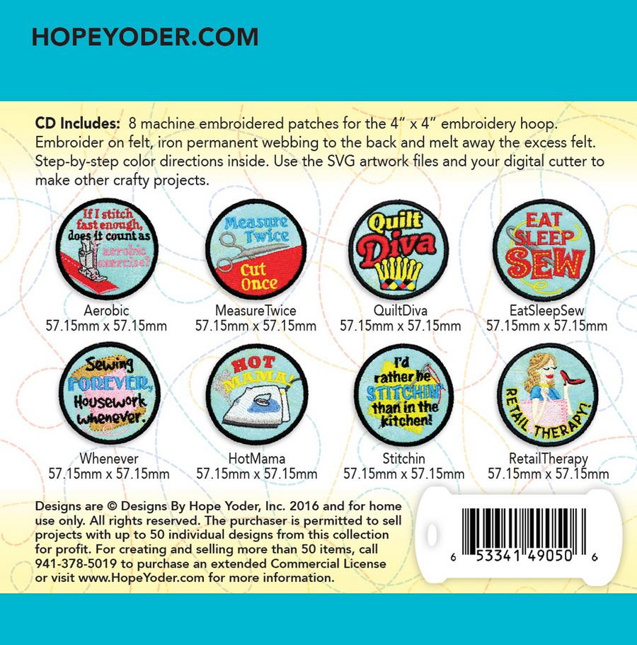 Patchwerkz Sewing Edition Embroidery Collection - Designs by Hope Yoder