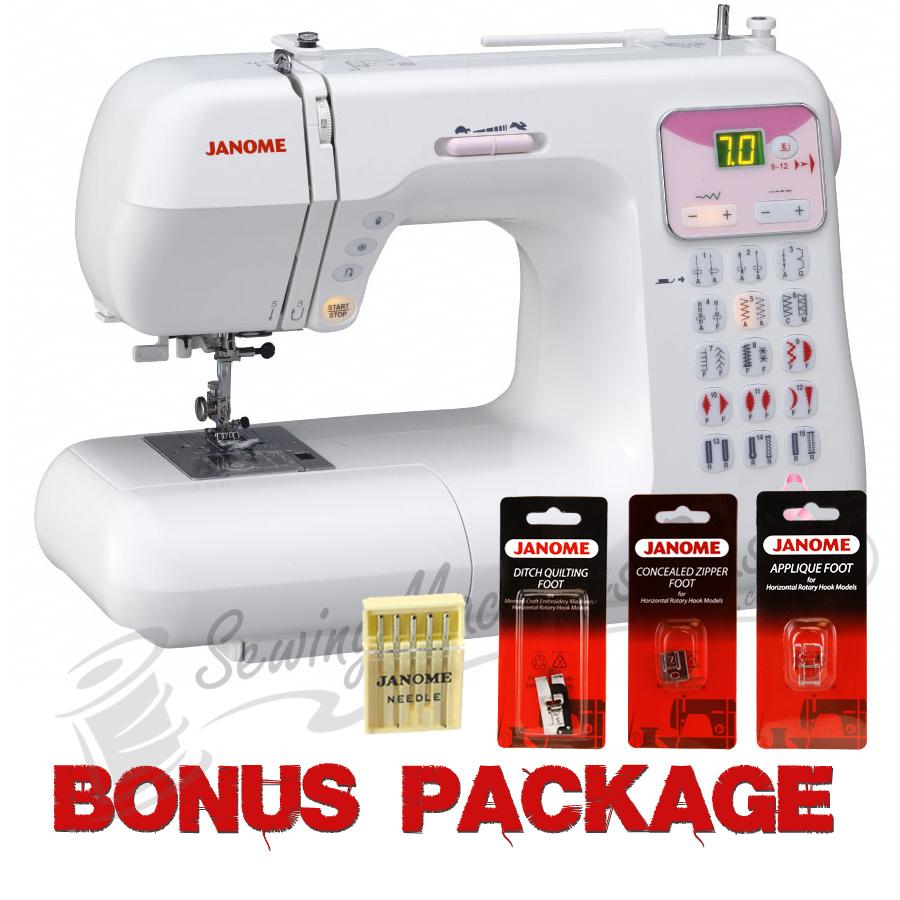 Janome DC4030 Pink Ribbon Sewing Machine w/ FREE BONUS