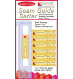 Seam Guide Setter by Guidelines 4 Quilting with 6 Peel-N-Stick seam guides, quilting ruler accessory