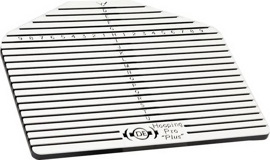 Hooping Station by Durkee, white plastic with measurement grid