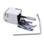 Sewing machine even feed walking foot with guide bar on white background