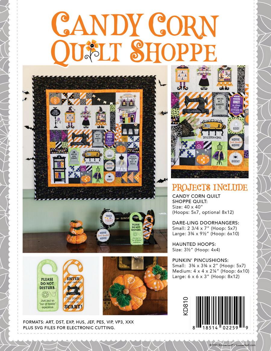KimberBell Designs Candy Corn Quilt Shoppe Quilt -ME