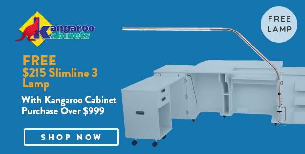 Kangaroo Sewing Furniture banner with offer details
