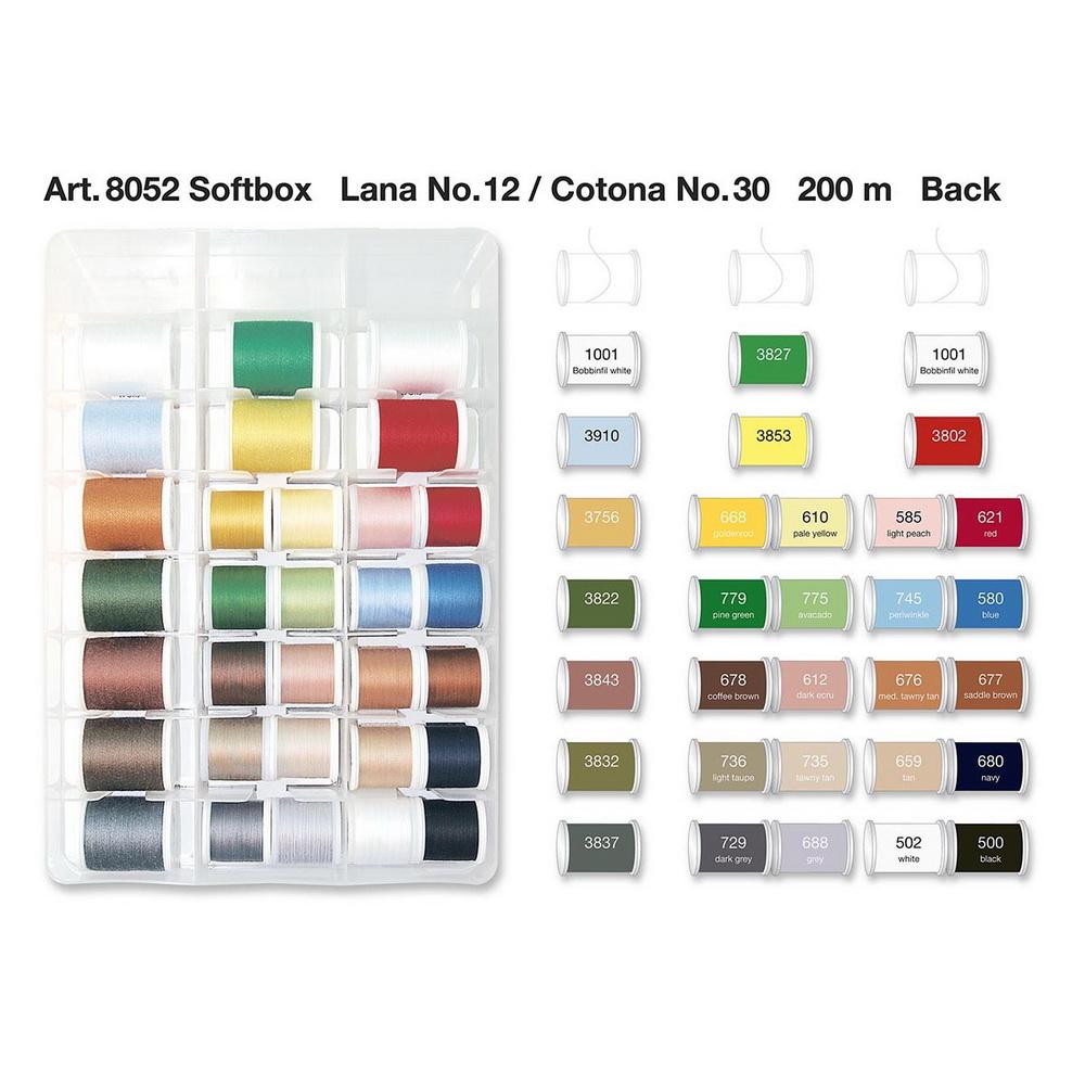 Madeira Lana Cotona Incredible Threadable 50 pc 200m 220yd Kit Case Embroidery Box