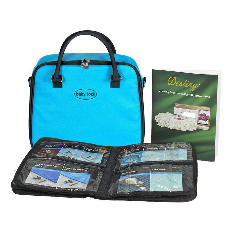 Baby Lock Teal Destiny Presser Foot Kit (30 Feet Included) - Sewingmachinesplus.com