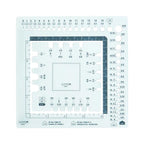 Clover Swatch Ruler and Needle Gauge - Sewingmachinesplus.com