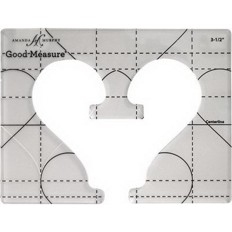 Good Measure Every Heart 1 Quilting Template Ruler 3 PC Set - Sewingmachinesplus.com