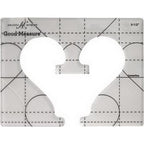 Good Measure Every Heart 1 Quilting Template Ruler 3 PC Set - Sewingmachinesplus.com