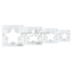 Good Measure Long Arm Every Star Quilting Template Ruler 4 PC Set - Sewingmachinesplus.com