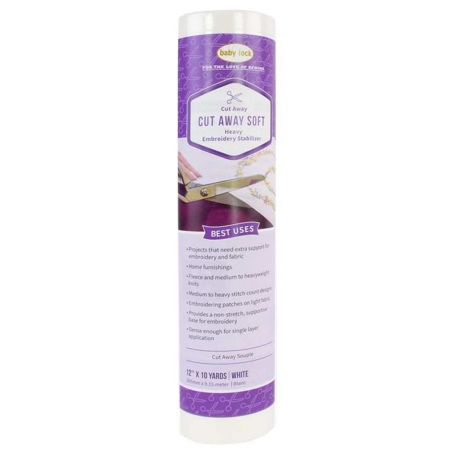 Baby Lock Cut Away Soft 2.5 Oz White Stabilizer - Sewingmachinesplus.com