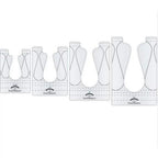 Good Measure Low Shank Every Ribbon Candy Quilting Template Ruler 4 PC Set - Sewingmachinesplus.com
