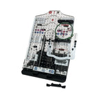 All in 1 Leveler Pro hooping station by Tex Inc, clear acrylic with green hoop