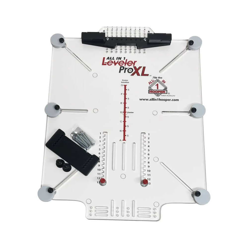 All in 1 Leveler Pro XL hooping station, white base by Tex Inc