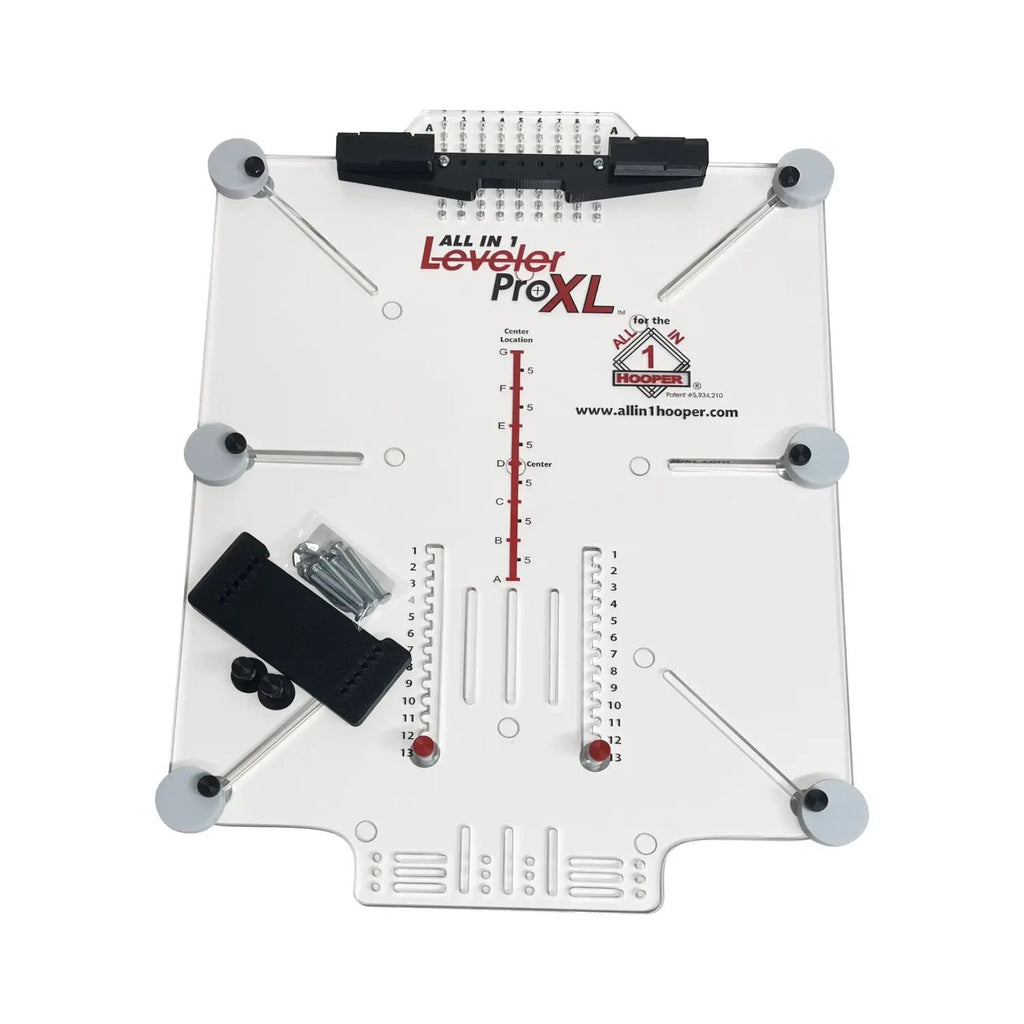 All in 1 Leveler Pro XL hooping station, white base by Tex Inc