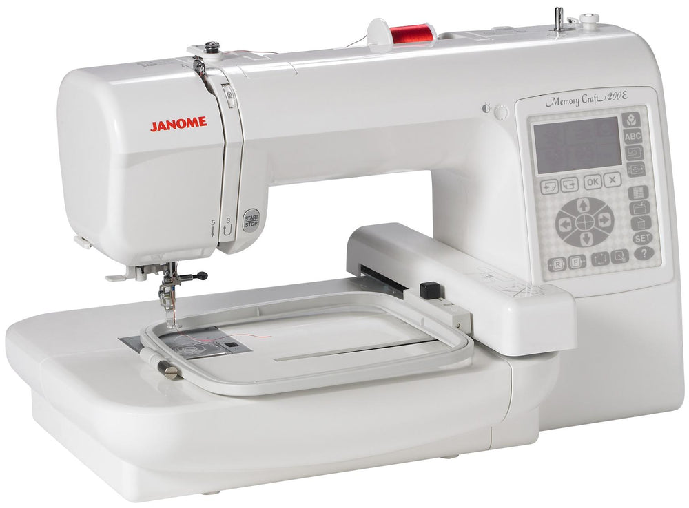 Janome Memory Craft MC200E FS Single - needle Embroidery - only Machine - Sewingmachinesplus.com