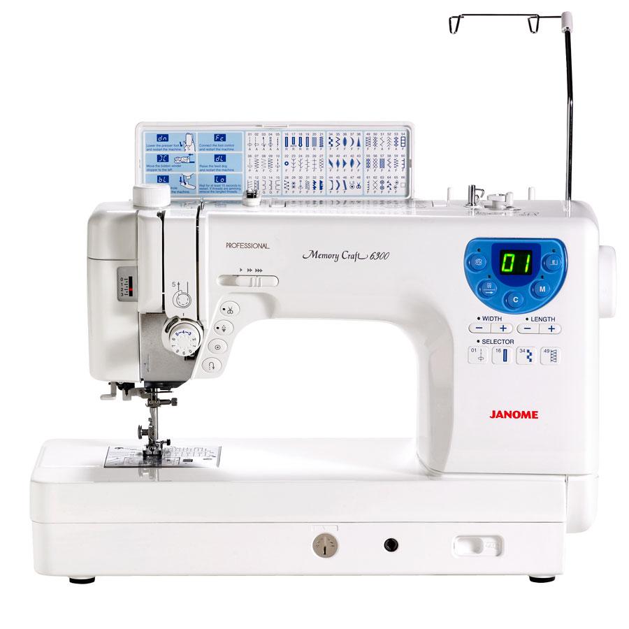 NEW! Janome Memory Craft 6300 FS Professional Sewing & Quilting Machine - Sewingmachinesplus.com
