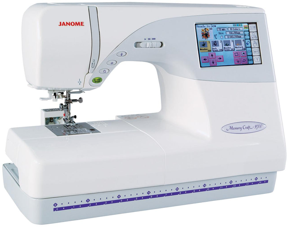 Janome Memory Craft 9700 FS Sewing & Embroidery Machine - Sewingmachinesplus.com