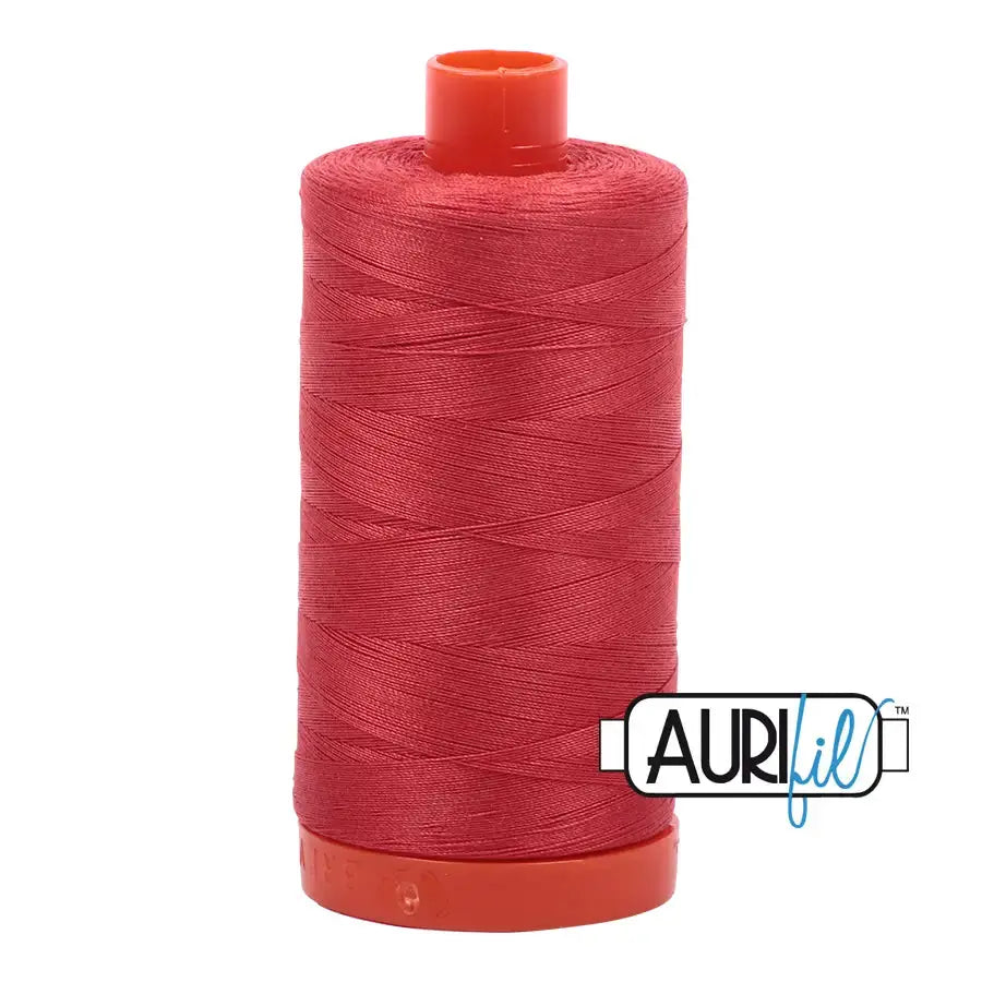 Cotton Mako 50wt Dk Red Orange 1300m Aurifil (2255)