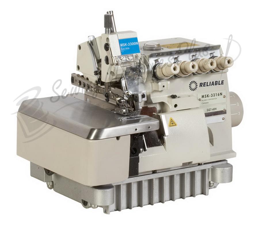 Reliable MSK - 3316 - GG7 - 60H Five Thread Heavy - Duty Safety Serger & FREE Lamp - Sewingmachinesplus.com