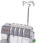 Janome MyLock 654D serger with stand; gray body and four-thread dials