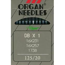 Organ - DBx1, 16x257, 16x231 Industrial Needles Size 125/20 (10pk)