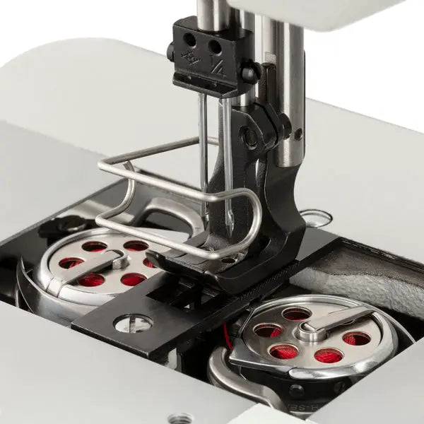 Consew Premier 2339RB double-needle sewing machine with assembled table and servo motor