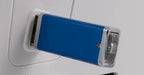 Brother PE-770 embroidery machine, refurbished; blue unit.