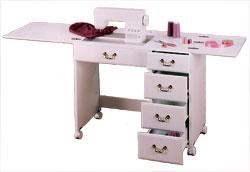 Perfexion PXD351 White 4-drawer Sewing Desk (Made by Horn)