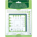Clover Swatch Ruler and Needle Gauge - Sewingmachinesplus.com