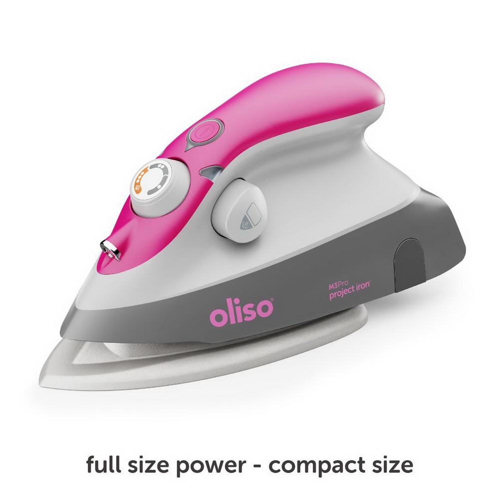 Oliso M3Pro Project Steam Iron with Solemate (Raspberry)