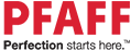 PFAFF logo on a black background