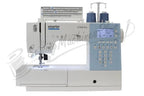 Pfaff Smarter C1100 Pro sewing machine, white with blue control panel and digital display