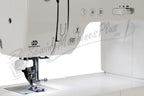 Pfaff Smarter C1100 Pro sewing machine in white with DFS dual feed system and visible presser foot