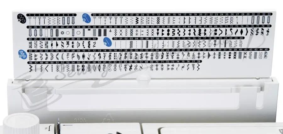 Sewing machine Pfaff Smarter C1100 Pro FS with large stitch pattern chart panel
