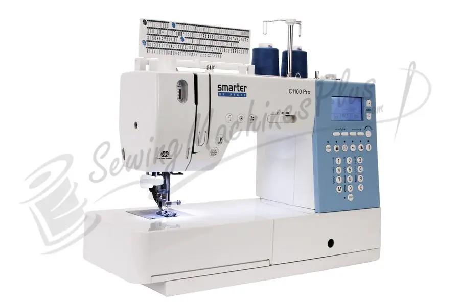 Pfaff Smarter C1100 Pro sewing and quilting machine with blue control panel