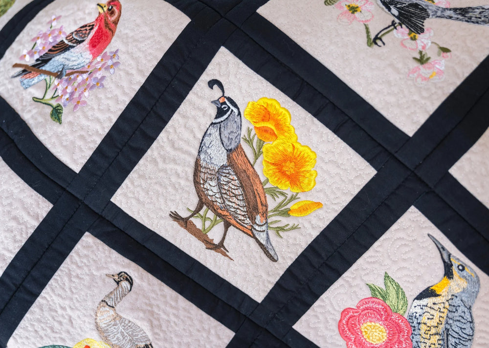 Anita Goodesign Birds and Flowers of the 50 States - Sewingmachinesplus.com