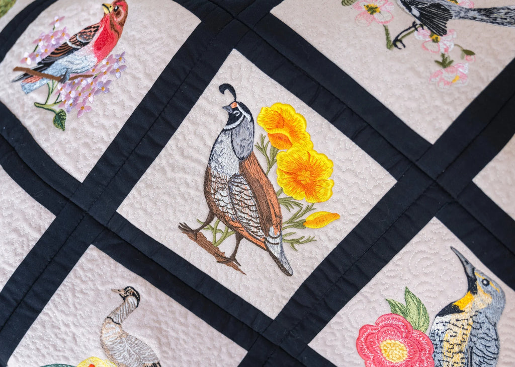 Anita Goodesign Birds and Flowers of the 50 States - Sewingmachinesplus.com