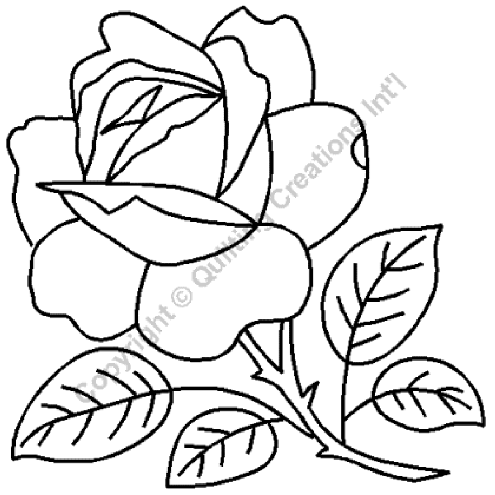 Quilt Stencil 11 Inch (ROSE) 1013QC - Sewingmachinesplus.com