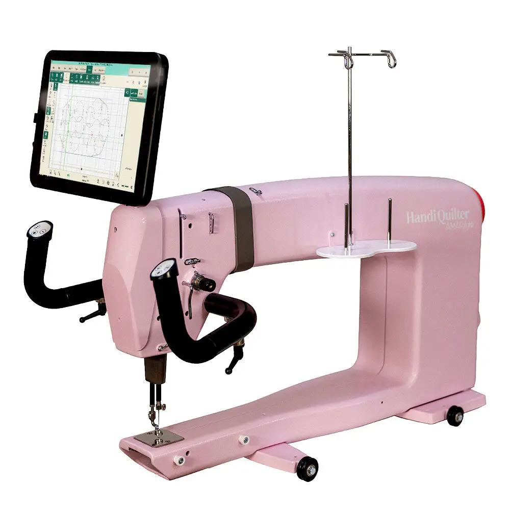 Limited Edition Totally Eighties Pink Handi Quilter Amara 20 inch Longarm Quilter Machine Bundle with Studio Frame (10 or 12ft) and Pro-stitcher