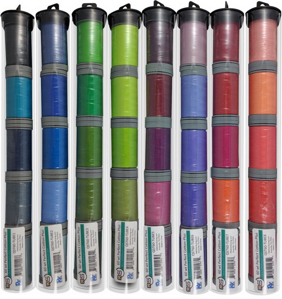 Quilters Select Perfect Cotton Plus Thread 60 Weight 400m Spools - Bundle Tube 5