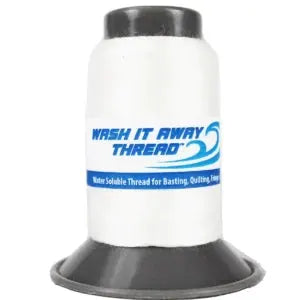 RNK Water Soluble Thread 500m spool, white, RNK Distributing
