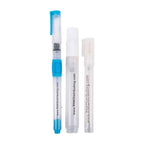 RNK Aqua Touch Markers; three transparent markers with blue caps and RNK Distributing branding.
