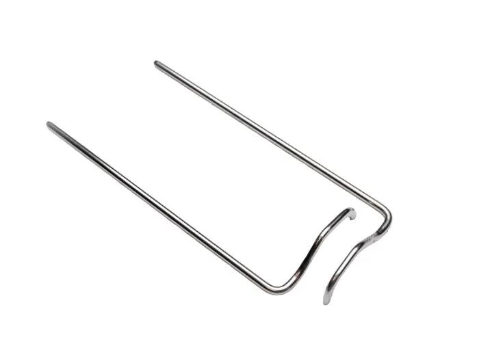 Handi Quilter Long Quilting Guide Bar Set, two stainless steel guide bars with curved ends.
