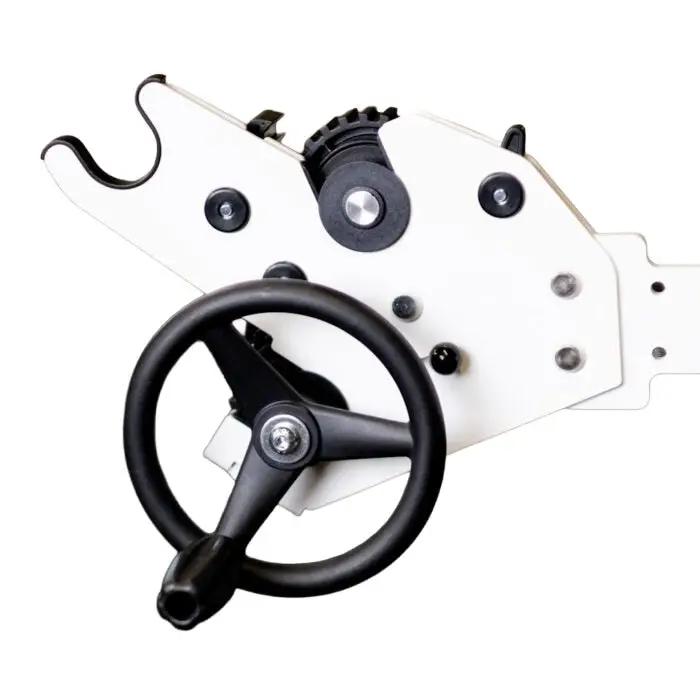 Handi Quilter HQ Gallery 3 Frame Handwheel Kit for quilting frame accessories; white metal body with black wheel